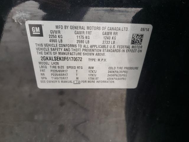 2GKALSEK0F6170672 GMC Terrain Slt