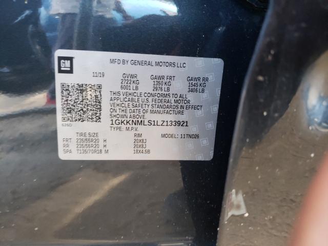 1GKKNMLS1LZ133921 GMC ACADIA SLT