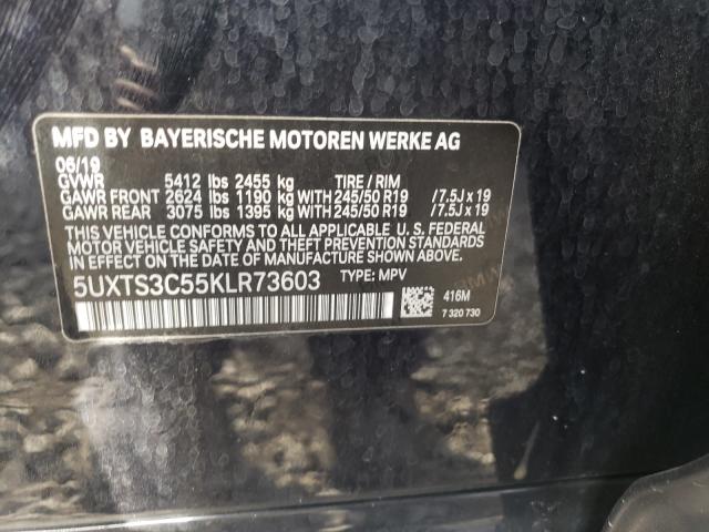 5UXTS3C55KLR73603 BMW X3 Xdrivem40i