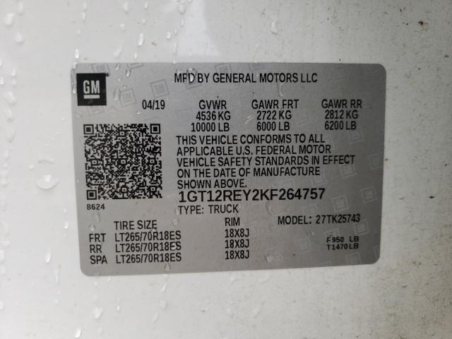 1GT12REY2KF264757 GMC Sierra K2500 Slt