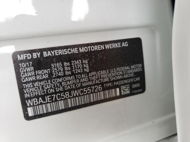 WBAJE7C58JWC55726 BMW 540 XI
