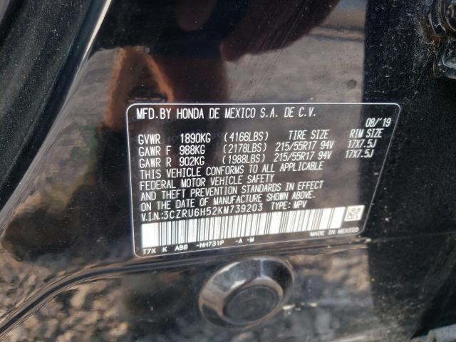 3CZRU6H52KM739203 Honda HR-V EX