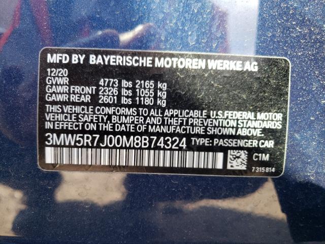 3MW5R7J00M8B74324 BMW 330XI