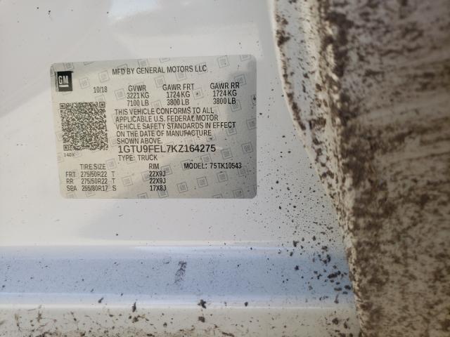 1GTU9FEL7KZ164275 GMC Sierra K1500 Denali
