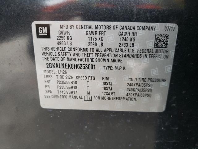 2GKALNEK8H6353001 GMC Terrain Sle