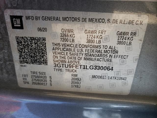 3GTU9FET1LG330064 GMC Sierra K1500 Denali