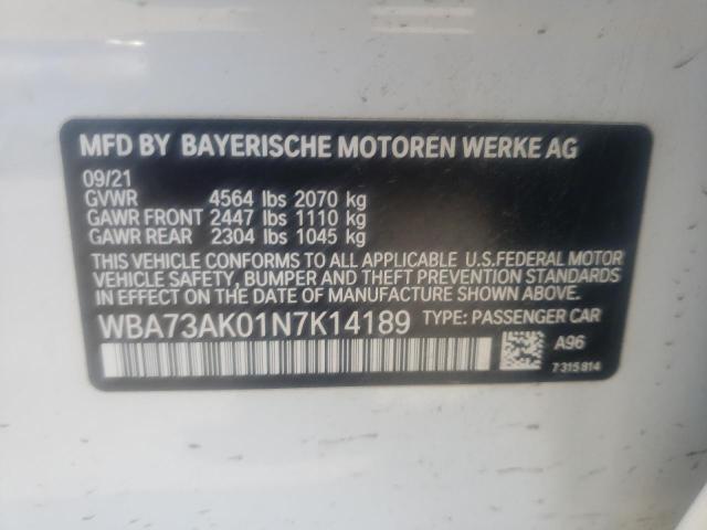 WBA73AK01N7K14189 BMW 228XI