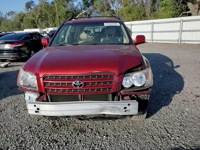 2001 Toyota Highlander VIN: JTEHF21A910011743 Lot: 45382285