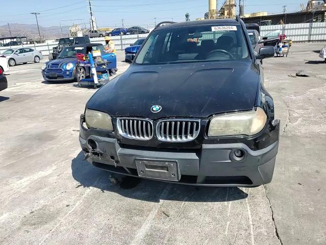 2005 BMW X3 3.0I VIN: WBXPA934X5WD09712 Lot: 63636204