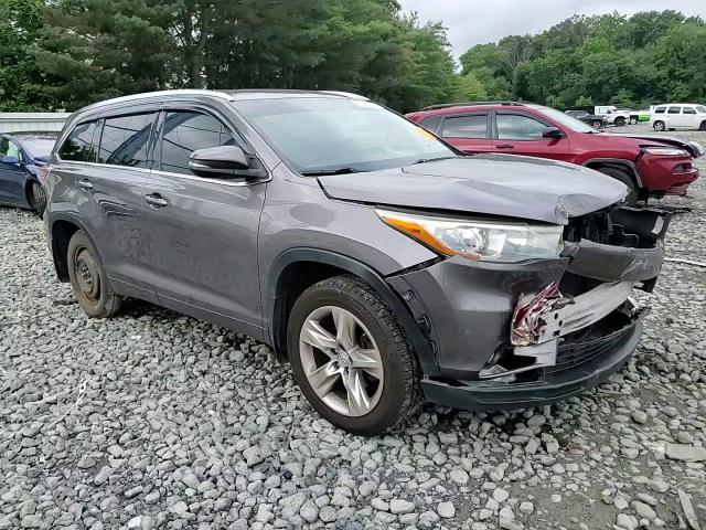 2015 Toyota Highlander Limited VIN: 5TDDKRFH7FS084174 Lot: 63921375