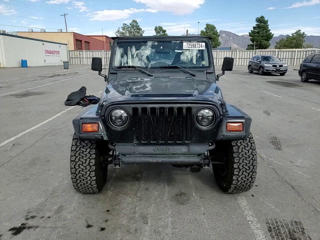 1999 Jeep Wrangler / Tj Sport VIN: 1J4FY19SXXP449064 Lot: 72598724