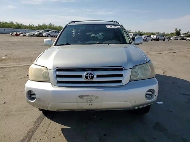 2005 Toyota Highlander Limited VIN: JTEDP21A350052788 Lot: 72616134