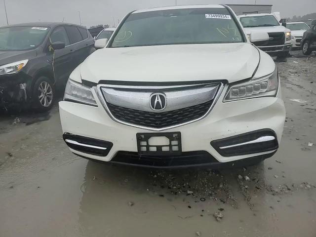 2016 Acura Mdx Technology VIN: 5FRYD3H46GB011725 Lot: 73499934