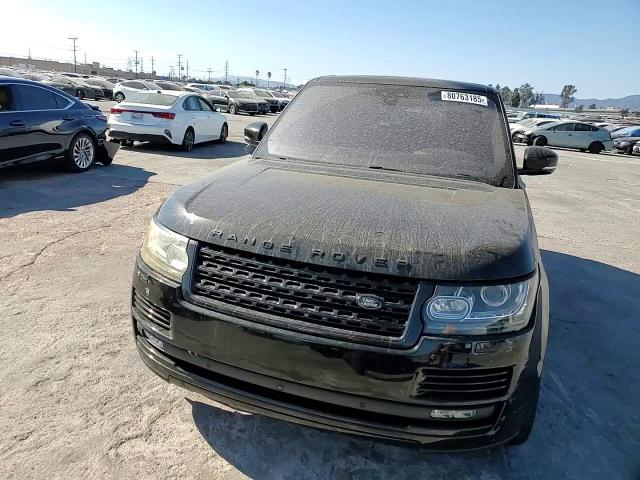 2017 Land Rover Range Rover Supercharged VIN: SALGS2FEXHA370703 Lot: 80763185