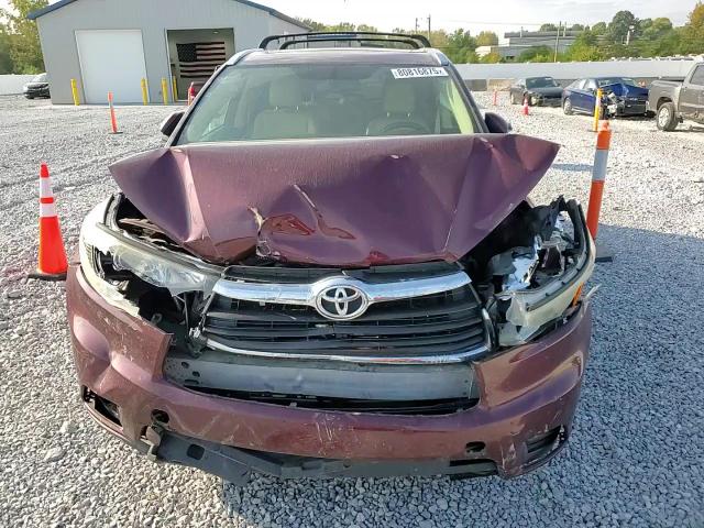 2015 Toyota Highlander Xle VIN: 5TDJKRFH4FS155026 Lot: 80816875