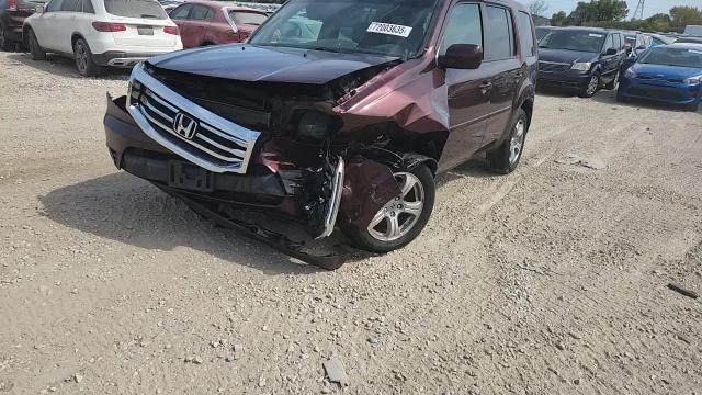 2012 Honda Pilot Exl VIN: 5FNYF4H55CB070981 Lot: 72003635