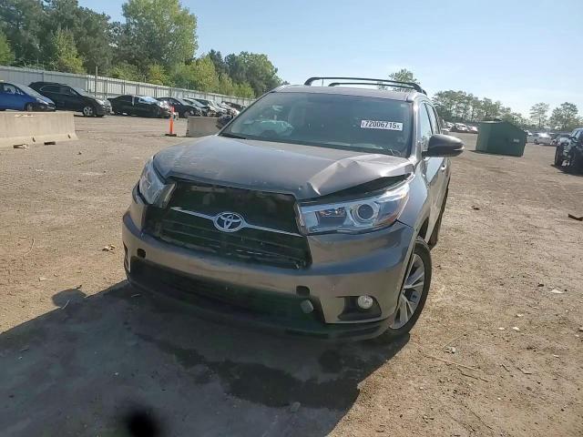 2015 Toyota Highlander Xle VIN: 5TDJKRFH8FS195772 Lot: 72006715
