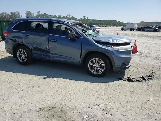 2015 Toyota Highlander Xle VIN: 5TDJKRFH9FS183937 Lot: 81129785