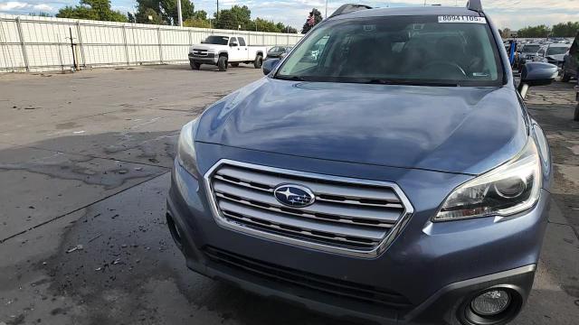 2015 Subaru Outback 2.5I Premium VIN: 4S4BSBFCXF3279430 Lot: 80941105