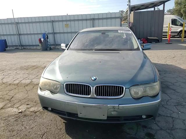 2003 BMW 745 Li VIN: WBAGN63423DR12723 Lot: 81248865