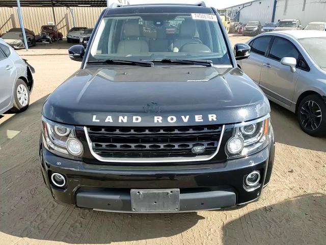 2016 Land Rover Lr4 Hse Luxury VIN: SALAK2V66GA844743 Lot: 74508164