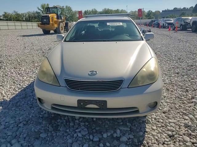 2005 Lexus Es 330 VIN: JTHBA30G655061186 Lot: 74052514