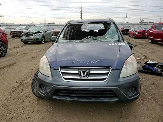 2006 Honda Cr-V Lx VIN: JHLRD78596C061166 Lot: 77969874