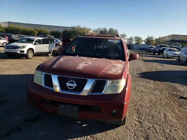 2005 Nissan Pathfinder Le VIN: 5N1AR18U45C737789 Lot: 77500824