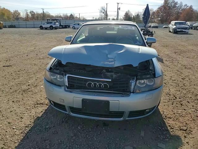 2005 Audi A4 Quattro Cabriolet VIN: WAUDT48H25K007566 Lot: 78208114