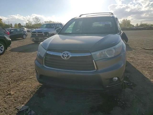 2015 Toyota Highlander Xle VIN: 5TDJKRFH2FS163528 Lot: 85159345