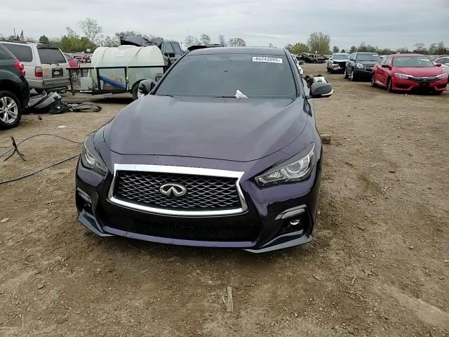 2018 Infiniti Q50 Red Sport 400 VIN: JN1FV7AR6JM481144 Lot: 86242095