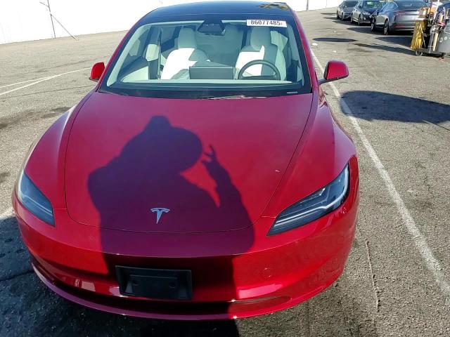 2025 Tesla Model 3 VIN: 5YJ3E1EA4SF924032 Lot: 86077485