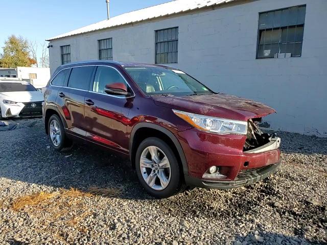 2016 Toyota Highlander Limited VIN: 5TDDKRFH2GS329495 Lot: 78618764