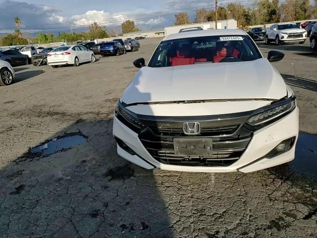 2021 Honda Accord Sport VIN: 1HGCV1F3XMA002040 Lot: 93472425