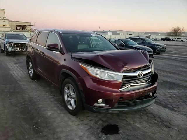 2016 Toyota Highlander Limited VIN: 5TDDKRFH2GS245192 Lot: 94656185