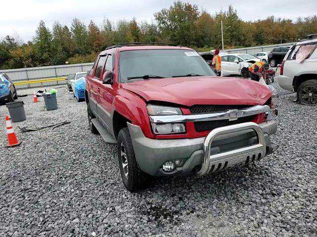 2002 Chevrolet Avalanche K1500 VIN: 3GNEK13T32G144417 Lot: 91687435