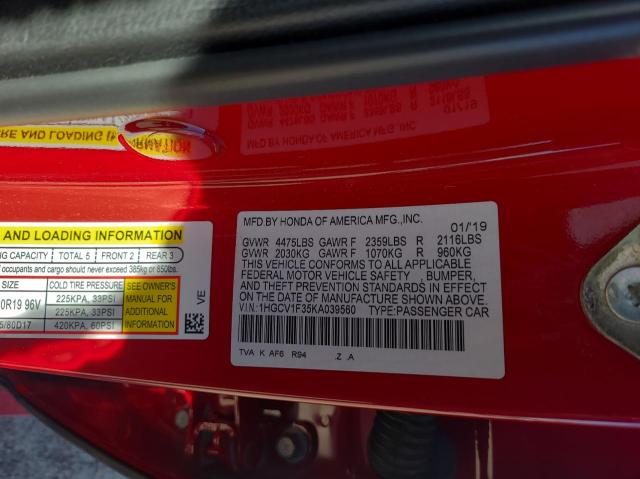 1HGCV1F35KA039560 Honda Accord Sport