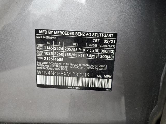 W1N4N4HBXMJ282219 Mercedes-Benz Gla 250 4matic