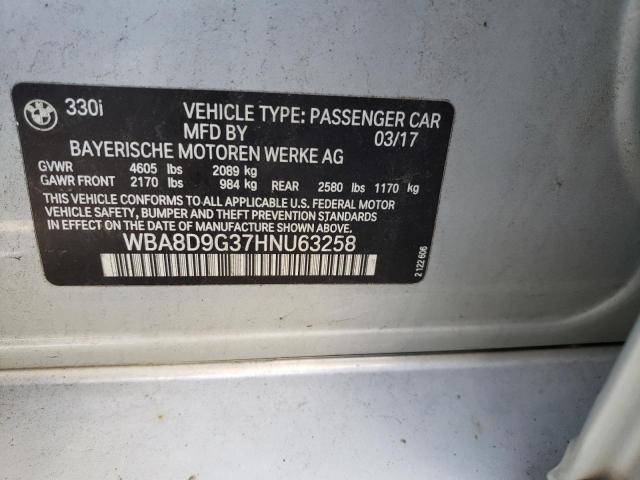 WBA8D9G37HNU63258 BMW 330 XI