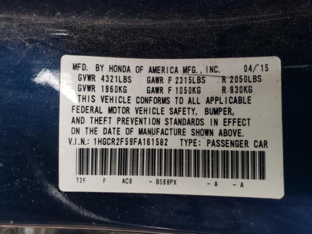 1HGCR2F59FA161582 Honda Accord Sport