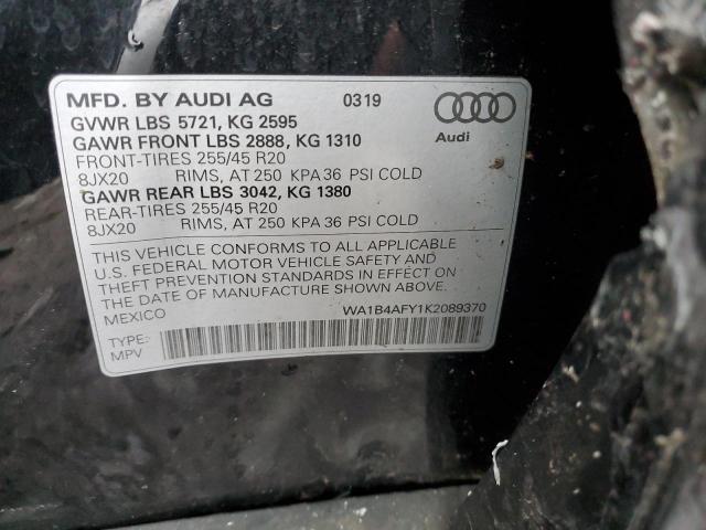 WA1B4AFY1K2089370 Audi Sq5 Premium Plus