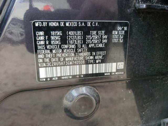3CZRU5H73GM740508 Honda Hr-v Exl