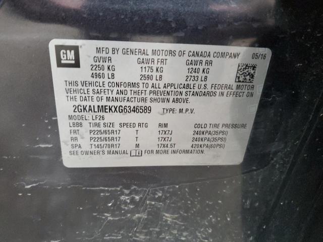 2GKALMEKXG6346589 GMC Terrain Sle