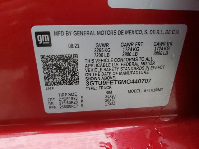 3GTU9FET6MG440707 GMC Sierra K1500 Denali