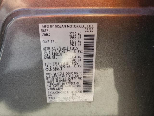 Nissan Pathfinder S 2016 5N1AR2MNXGC630480 Image 14