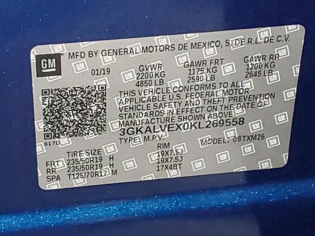 3GKALVEX0KL269558 GMC Terrain Slt