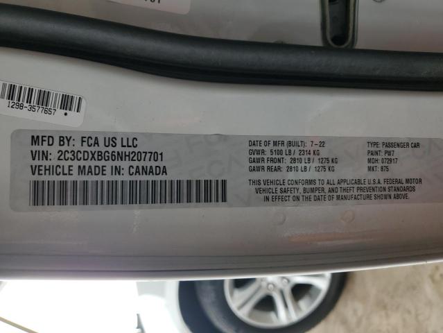 2C3CDXBG6NH207701 Dodge Charger Sxt