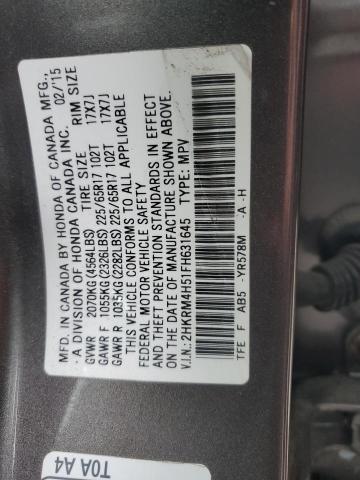 2HKRM4H51FH631645 Honda CR-V EX