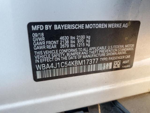 WBA4J1C54KBM17377 BMW 430i Gran Coupe
