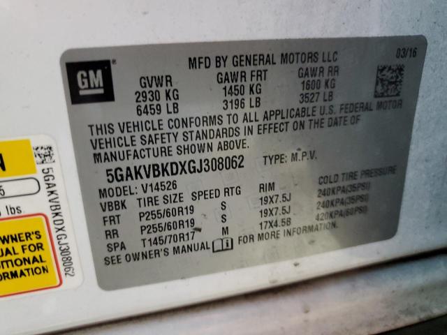5GAKVBKDXGJ308062 Buick Enclave